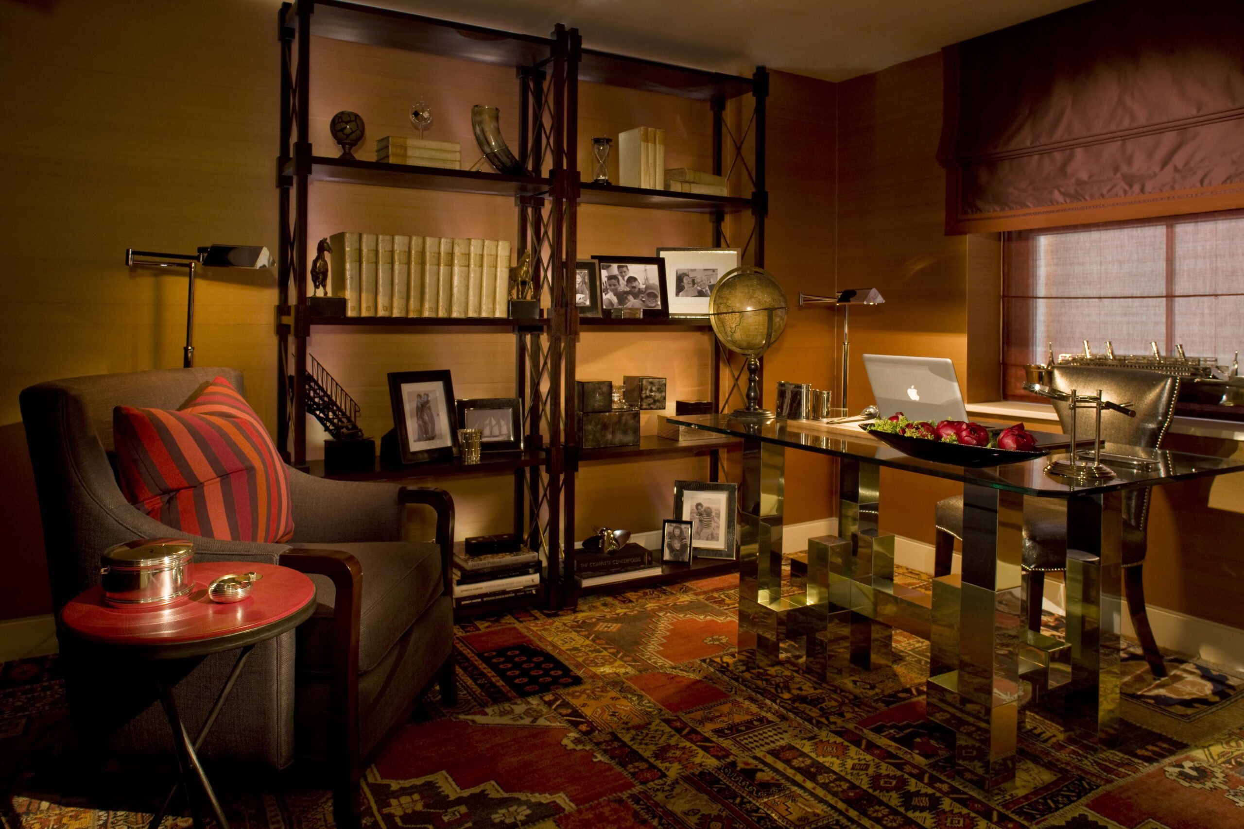 wood-desk-shelving-armchair-rug-laptop-books-decor-home-office 08