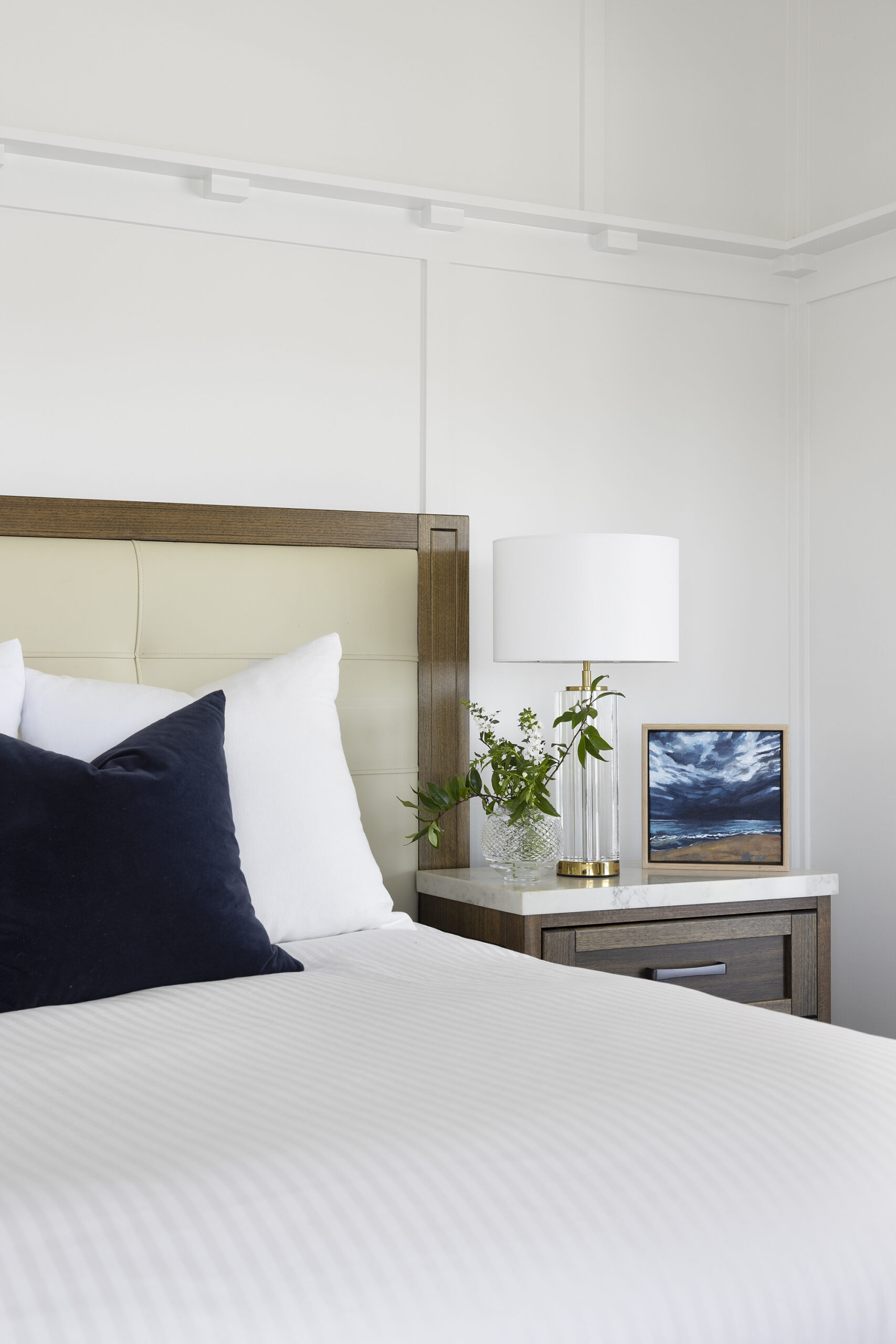 luxury-bedroom-bedside-styling-wall-moulding-bella-vie-interiors